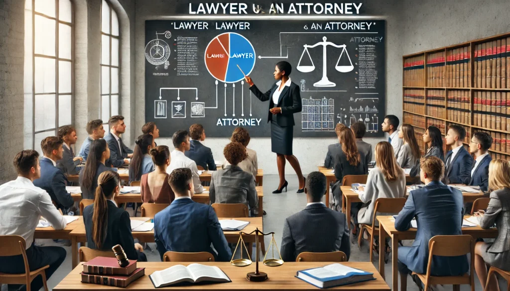 difference between lawyer and attorney