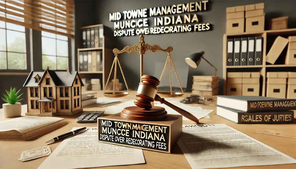 mid towne management muncie indiana lawsuit over redecorating fees