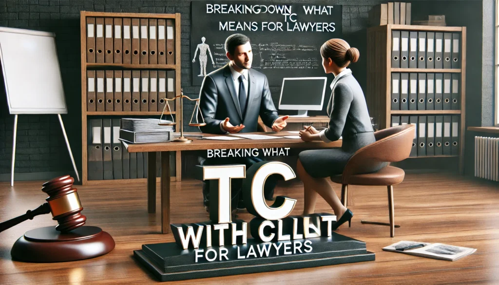 what does tc with client mean for lawyers