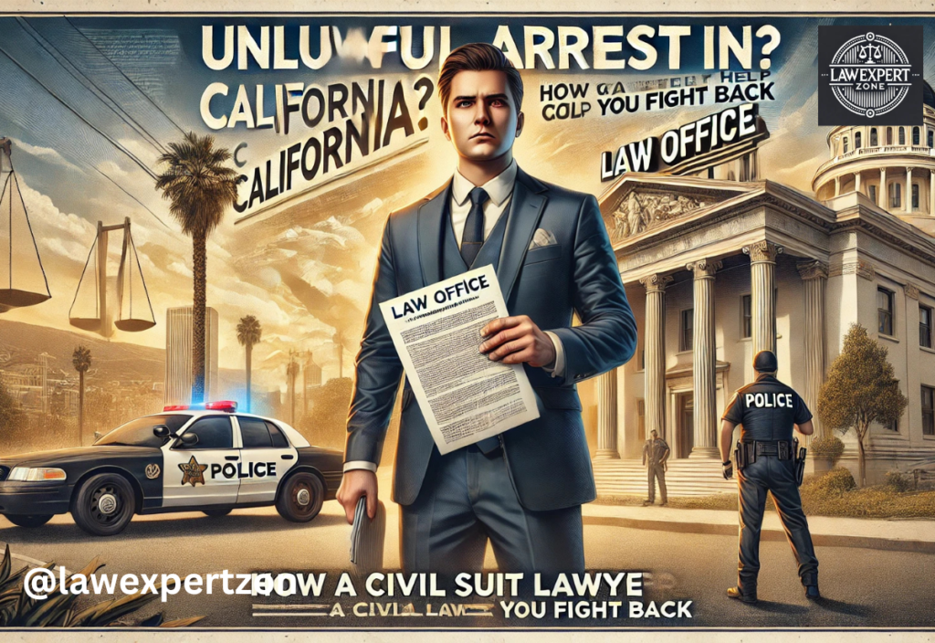 unlawful arrest civil suit lawyer california